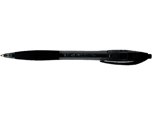 Balpen Bic Atlantis classic grip clic medium zwart