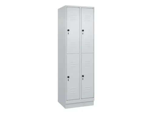 dubbeldekse locker,HxBxD 1950x600x500mm,2x2vak.,vak B 300mm