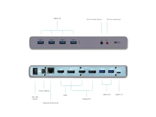 Usb 3.0 Usb-c Thunderbolt 3 Dockingstation