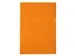 100 L-Mappen A4 0.13mm Gladde Pvc Oranje Sterke Kwaliteit