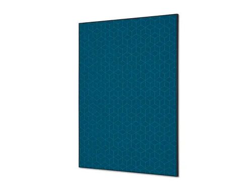 Wanddecoratie Textiel Set A1 Hexagon Blauw