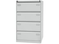 hangmappenkast HxBxD 1321x800x622mm 4hangmappenframes romp lichtgrijs