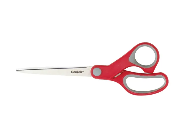 Schaar Scotch 18cm comfort rood blister