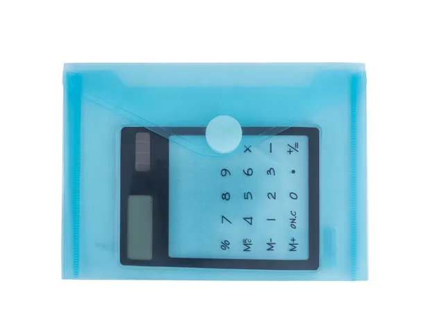 enveloptas blauw A6 liggend met klittenbandsluiting