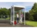 Zijwand voor rokersoverkapping rechts/links polycarbonaat bouwframe RA