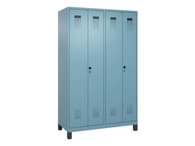 locker voor scheiding van kleding,HxBxD 1950x1200x500mm,4vak