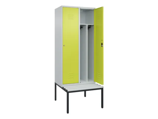 locker voor scheiding van kleding,HxBxD 2120x800x815mm,2vak