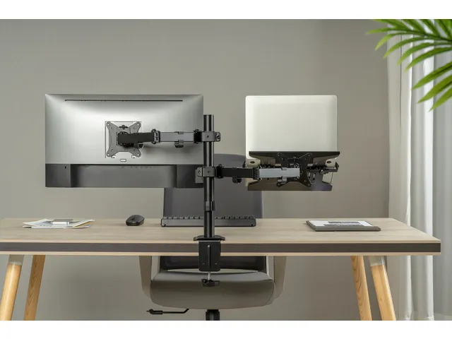 Monitorarm 17-32 Inch Zwart met Notebookhouder