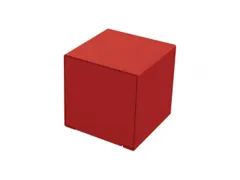 zitkubussen,HxBxD 450x450x450mm,staal-zitting RAL3004