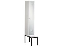 Garderobekast 2090x420x500mm Ondergebouwde Zitbank Van Pvc 1vak