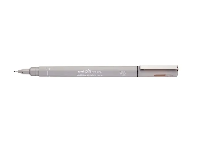 Fineliner Uni-ball Pin 0,1mm gris clair