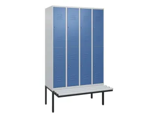 Dubbeldekse dekenkist,HxBxD 2120x1200x815mm,4x2vak.,vak B 300mm - 1