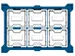 Bac de rangement,p. bac gerbable 300l,HxlxP 440x351x331mm,PE,gris