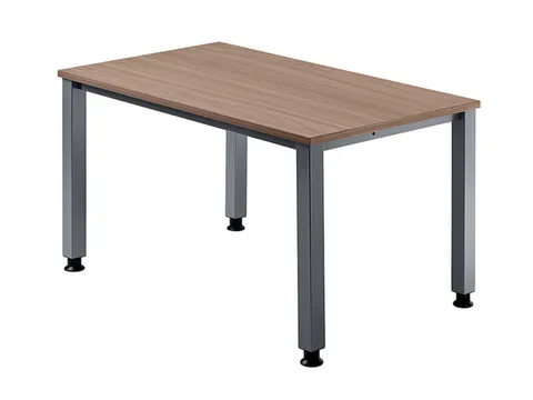 In hoogte verstelbaar bureau,HxBxD 680-760x1200x800mm,blad notenboom