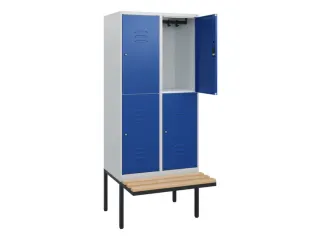 Dubbeldekse dekenkist,HxBxD 1950x800x815mm,2x2vak.,vak B 400mm - 2