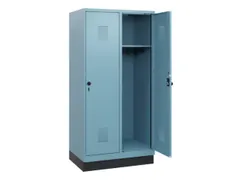 schoollocker,HxBxD 1630x800x500mm,2vak,vak B 400mm,draaigrendel,sokkel