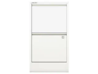 hangmappenkast,HxBxD 672x413x400mm,2hangmappenframes,romp verkeerswit - 1