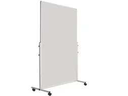 Dubbelzijdig Whiteboard 120x180cm Mobiel Emaille Wit Profiel