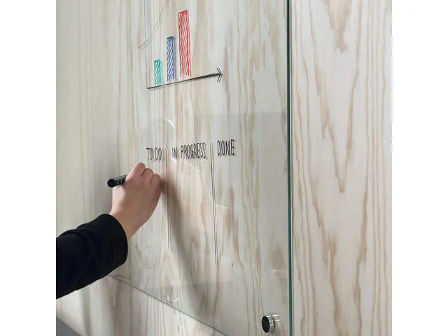 Glasbord Naga 50 x 100 cm Transparant