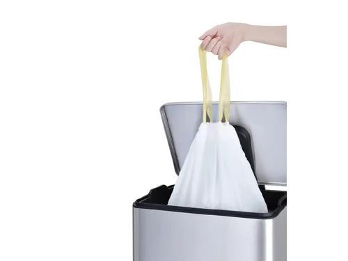 Afvalzak EKO MDPE type F1 met trekband 49x68cm 18-28L wit