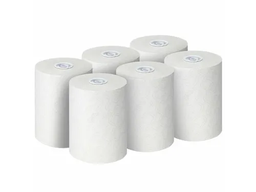 Scott 6695 handdoekrol Essential Slimroll 1-laags Wit 6 rollen
