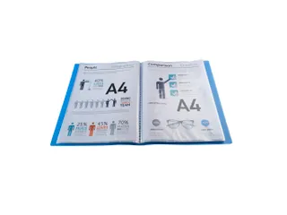Showalbum Chromaline PP met vaste rug 100 tassen A4 Assorti - 8
