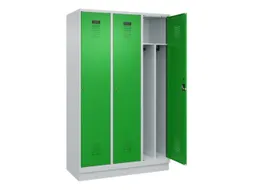 locker voor scheiding van kleding,HxBxD 1950x1200x500mm,3vak