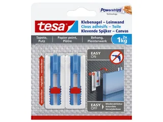 Klevende spijker Tesa voor canvas op behang en pleisterwerk 1kg - 1