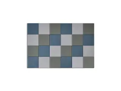 Akoestische PET-vilt wandtegels 30x30cm Combi Blauw 24 Stuks