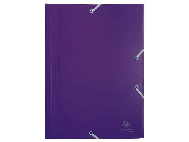 Elastomap A4 Assorti 3 Kleppen Polypropyleen 4/10de Ondoorschijnend