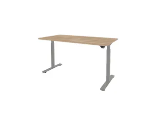 Dextro Basic Zit-sta Bureau Elektrisch 180x90 honey castello 25mm alu - 1