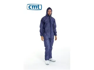 Coverall PP Non Woven Maat XL Blauw Ritssluiting 50 Stuks - 2