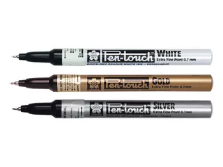 Viltstift Sakura pen-touch EF Goud 1-2mm - 4