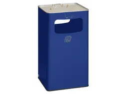 Combi-asbak Hxbxd 750X420X420Mm Vierkant Blauw