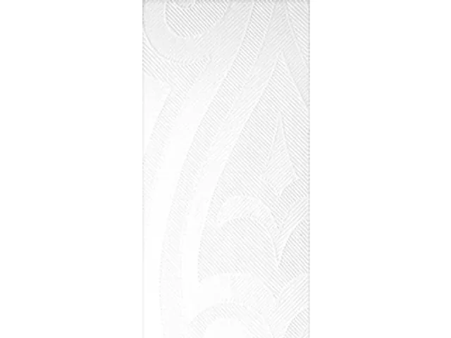 Servet 40x40cm Elegance Lily 1 /8 vouw Wit 6x40 stuks