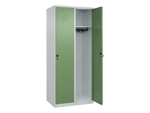 locker,HxBxD 1850x800x500mm,2vak,vak B 400mm,draaigrendel
