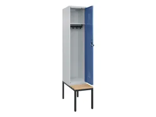 locker met bank,HxBxD 2120x400x815mm,1vak,vak B 400mm,draaigrendel - 2