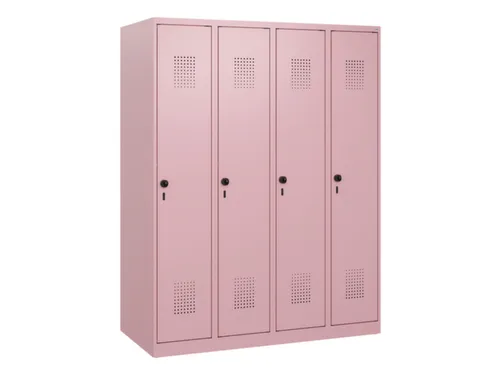 schoollocker,HxBxD 1530x1200x500mm,4vak,vak B 300mm,draaigrendel