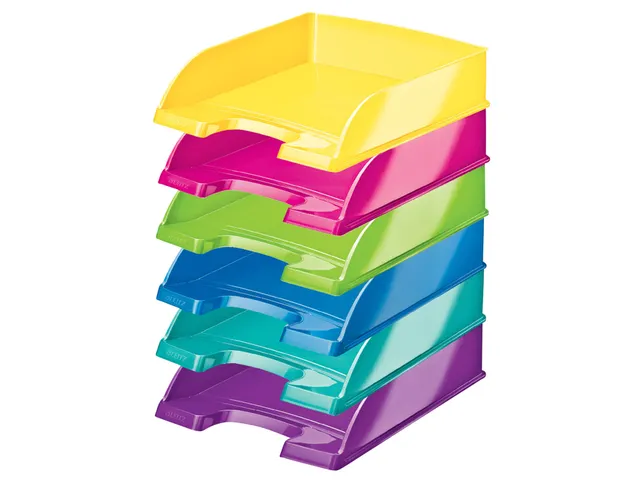 Corbeille à courrier Leitz 5226 Plus WOW A4 bleu