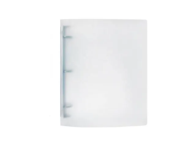 Ringmap met Zelfklevend Ruglabel A4 4 Ringen Ø16 mm Transparant