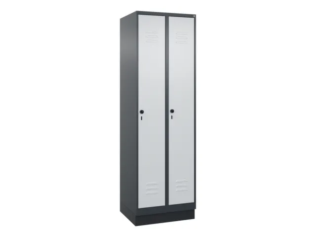 locker voor scheiding van kleding,HxBxD 1950x600x500mm,2vak