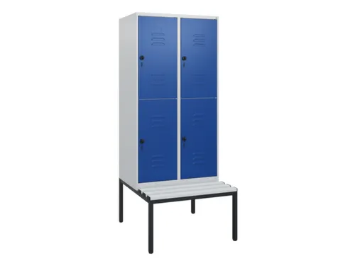 Dubbeldekse dekenkist,HxBxD 1950x800x815mm,2x2vak.,vak B 400mm