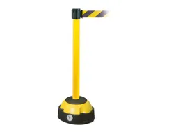 Waarschuwings-Afzetsysteem Paal 985x60mm 4 Meter Geel Zwart