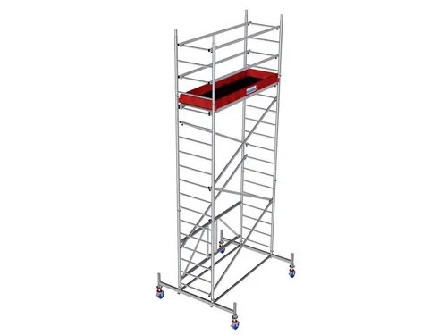 vouwsteiger,werk H 5,8m,steiger H 5m,platform BxD 2000x600mm,aluminium