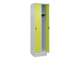 locker,HxBxD 1950x500x500mm,2vak,vak B 250mm,draaigrendel,sokkel - 2