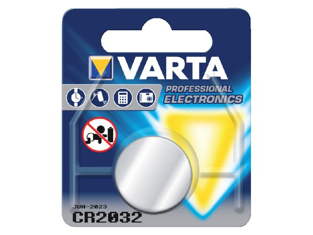 Varta CR2032 / DL2032 / 2032 pile bouton lithium 5 pièces