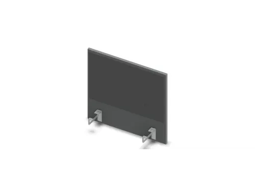 opzetpaneel bureau aanbouw zijkant MS-donkergrijs antraciet 600mm
