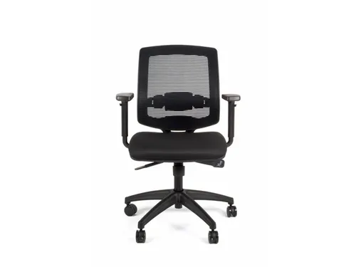 Bureaustoel EN1335 Linea New Malice 01 zwart/zwart met 1D armleuning