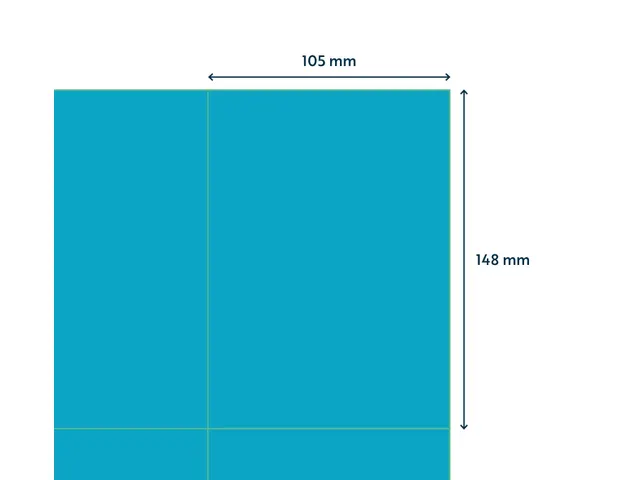 Gekleurde Etiketten 105x148mm Blauw 42822 1000 Vel
