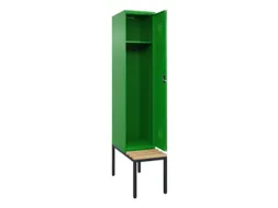 locker met bank,HxBxD 2120x400x815mm,1vak,vak B 400mm,cilinderslot